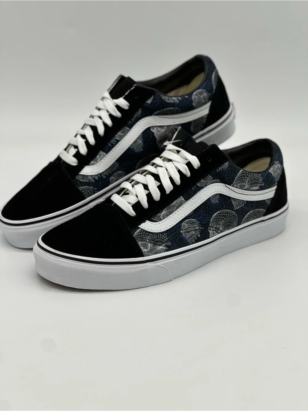 Vans Black & Navy Old Skool with White Stripe